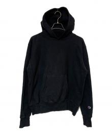 Champion REVERSE WEAVE（チャンピオン リバース ウィーブ）の古着「USA製 スウェットパーカー」｜ブラック