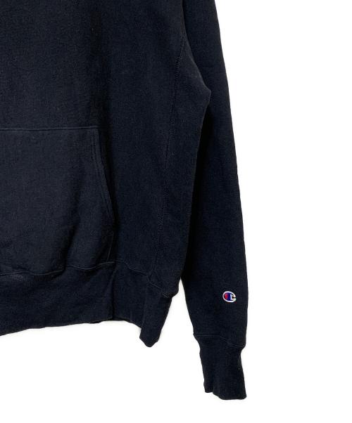 Champion REVERSE WEAVE（チャンピオン リバース ウィーブ）Champion REVERSE WEAVE (チャンピオン リバース ウィーブ) USA製 スウェットパーカー ブラック サイズ:XLの古着・服飾アイテム