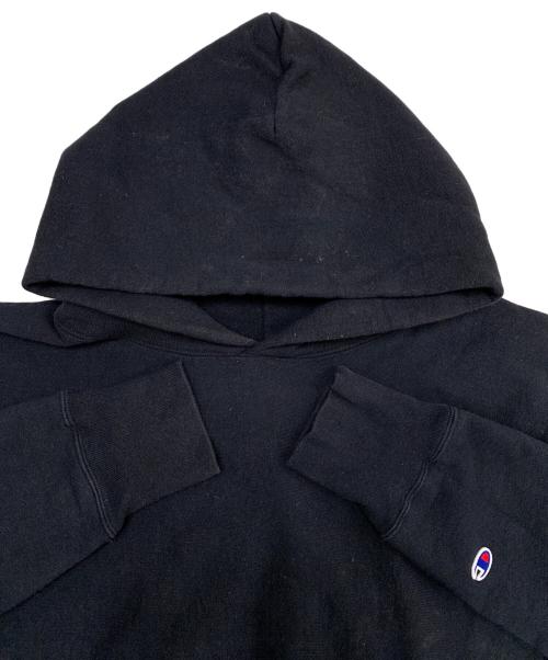 Champion REVERSE WEAVE（チャンピオン リバース ウィーブ）Champion REVERSE WEAVE (チャンピオン リバース ウィーブ) USA製 スウェットパーカー ブラック サイズ:XLの古着・服飾アイテム