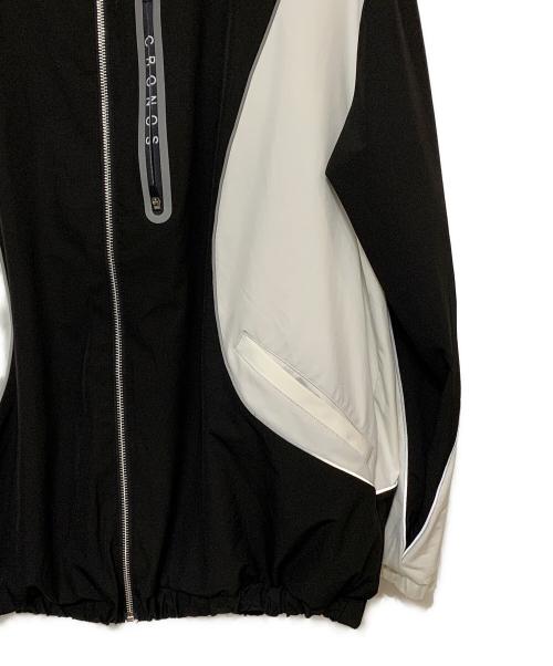 CRONOS（クロノス）CRONOS (クロノス) ナイロンジャケット ホワイト×ブラック サイズ:38(M)の古着・服飾アイテム