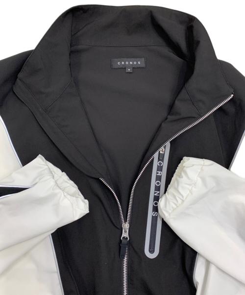 CRONOS（クロノス）CRONOS (クロノス) ナイロンジャケット ホワイト×ブラック サイズ:38(M)の古着・服飾アイテム