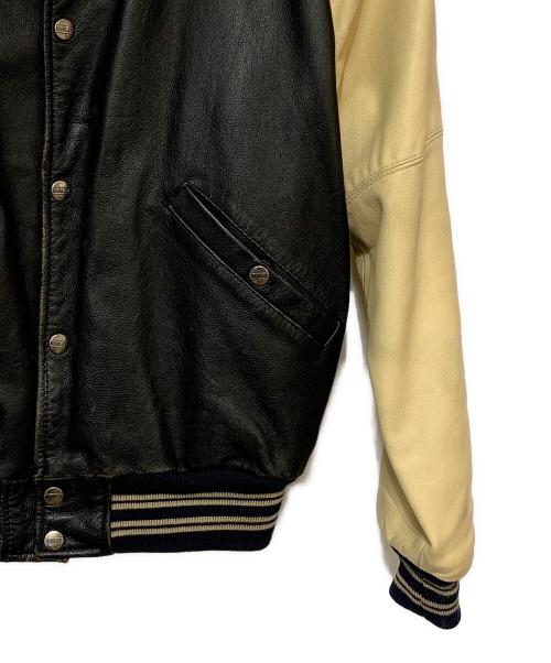 HARLEY-DAVIDSON（ハーレーダビッドソン）HARLEY-DAVIDSON (ハーレーダビッドソン) スタジャン ブラック×ベージュ サイズ:Sの古着・服飾アイテム