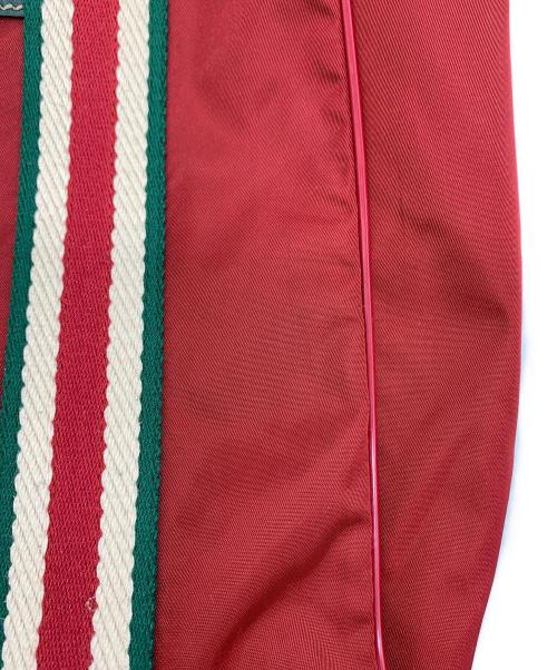 GUCCI（グッチ）GUCCI (グッチ) シェリーライン ナイロントートバッグ レッド×グリーンの古着・服飾アイテム