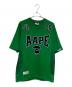 Aape BY A BATHING APE（エーエイプ バイ アベイシングエイプ）の古着「Moonface バーシティ ジャージー Tシャツ」｜グリーン