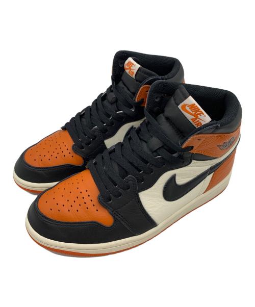NIKE（ナイキ）NIKE (ナイキ) Air Jordan 1 Shattered Backboard オレンジ×ブラック サイズ:26.5の古着・服飾アイテム
