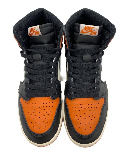 NIKE（ナイキ）NIKE (ナイキ) Air Jordan 1 Shattered Backboard オレンジ×ブラック サイズ:26.5の古着・服飾アイテム