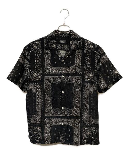 THE NORTH FACE（ザ ノース フェイス）THE NORTH FACE (ザ ノース フェイス) クラミングサマーシャツ ブラック×ホワイト サイズ:Mの古着・服飾アイテム