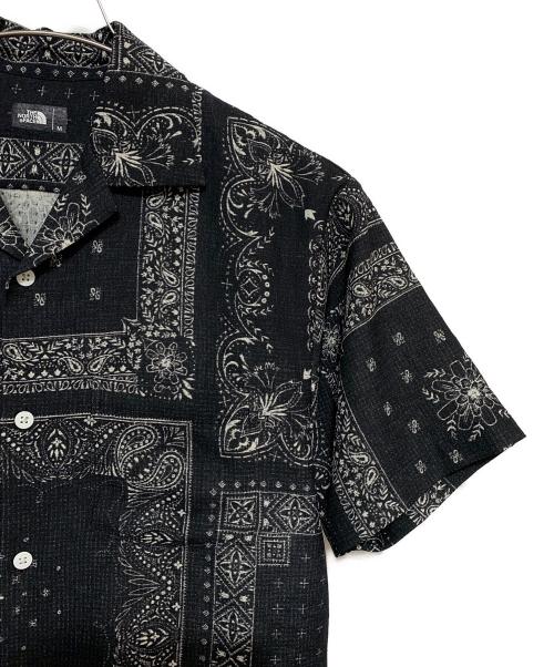 THE NORTH FACE（ザ ノース フェイス）THE NORTH FACE (ザ ノース フェイス) クラミングサマーシャツ ブラック×ホワイト サイズ:Mの古着・服飾アイテム