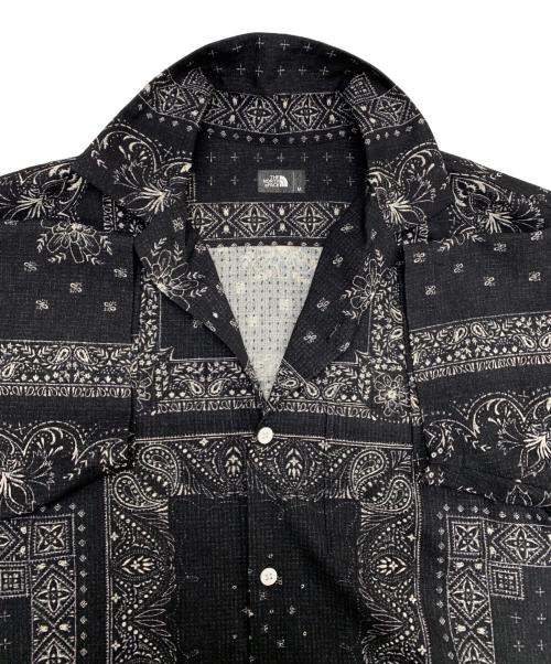 THE NORTH FACE（ザ ノース フェイス）THE NORTH FACE (ザ ノース フェイス) クラミングサマーシャツ ブラック×ホワイト サイズ:Mの古着・服飾アイテム