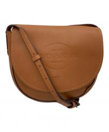 COACH（コーチ）の古着「ロゴレザーショルダーバッグ」｜ブラウン
