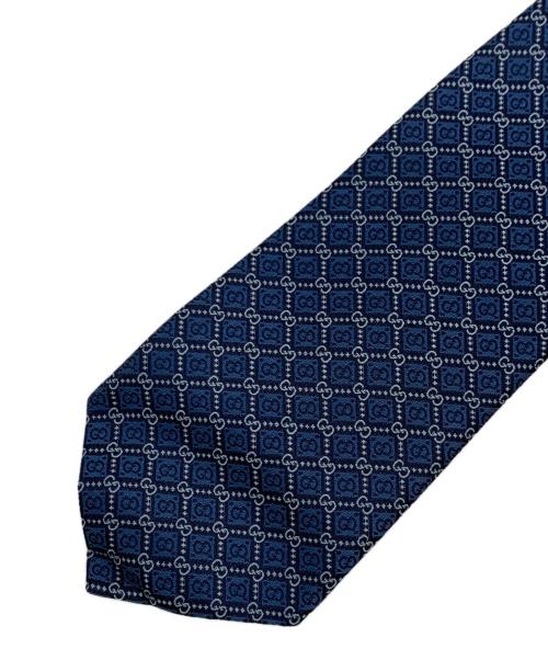 GUCCI（グッチ）GUCCI (グッチ) GGネクタイ ブルー サイズ:表記無しの古着・服飾アイテム
