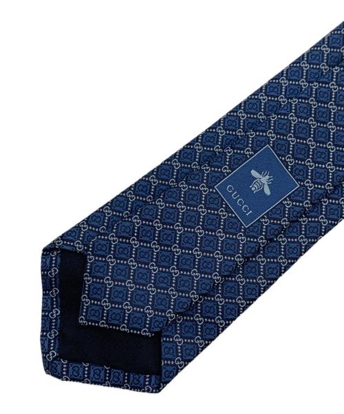GUCCI（グッチ）GUCCI (グッチ) GGネクタイ ブルー サイズ:表記無しの古着・服飾アイテム