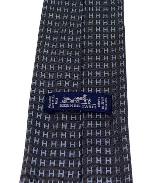 HERMES（エルメス）HERMES (エルメス) シルクネクタイ ブルー サイズ:表記無しの古着・服飾アイテム