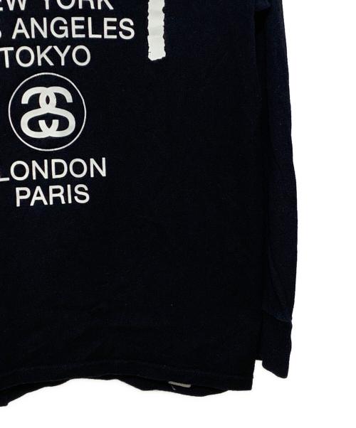 stussy（ステューシー）stussy (ステューシー) ワールドツアーシャツ ブラック サイズ:Mの古着・服飾アイテム