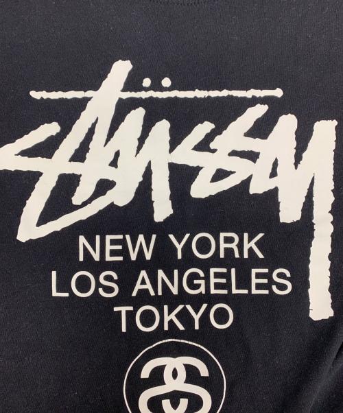 stussy（ステューシー）stussy (ステューシー) ワールドツアーシャツ ブラック サイズ:Mの古着・服飾アイテム