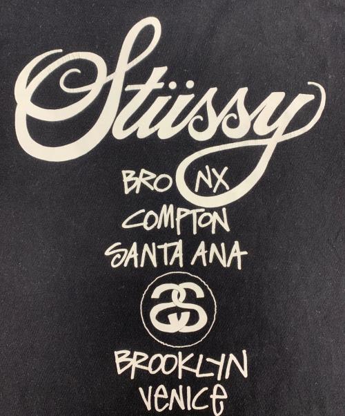 stussy（ステューシー）stussy (ステューシー) ワールドツアーシャツ ブラック サイズ:Mの古着・服飾アイテム