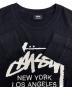 中古・古着 stussy (ステューシー) ワールドツアーシャツ ブラック サイズ:M：6000円