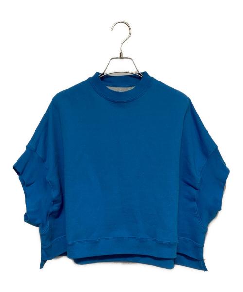 eb.a.gos（エバゴス）eb.a.gos (エバゴス) フレンチスリーブスウェット スカイブルー サイズ:記載なしの古着・服飾アイテム