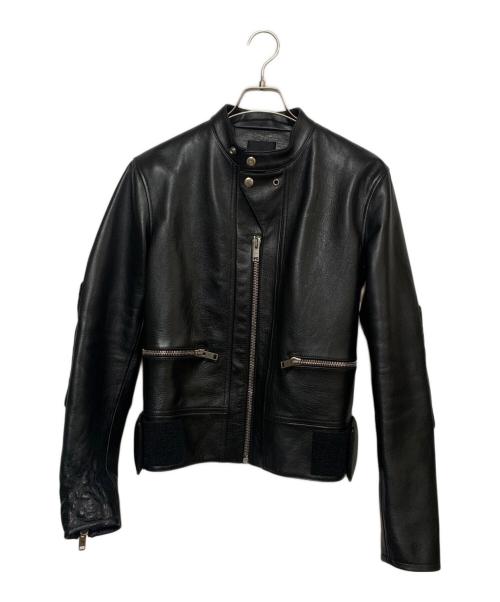 GIVENCHY（ジバンシィ）GIVENCHY (ジバンシィ) メタルディテール レザー ライダースジャケット ブラック サイズ:44の古着・服飾アイテム