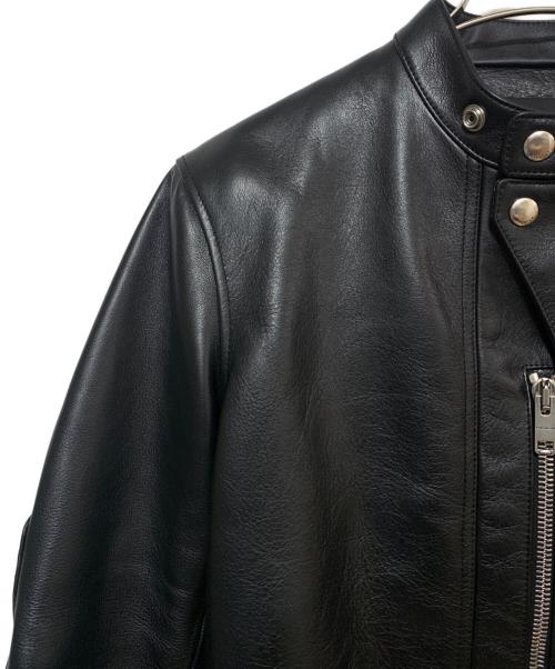 GIVENCHY（ジバンシィ）GIVENCHY (ジバンシィ) メタルディテール レザー ライダースジャケット ブラック サイズ:44の古着・服飾アイテム