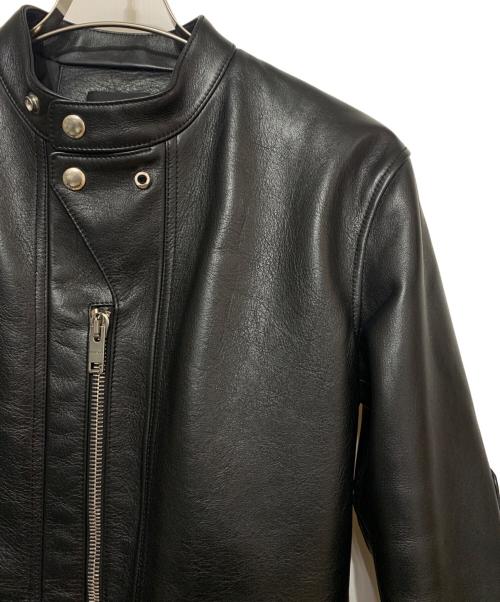 GIVENCHY（ジバンシィ）GIVENCHY (ジバンシィ) メタルディテール レザー ライダースジャケット ブラック サイズ:44の古着・服飾アイテム