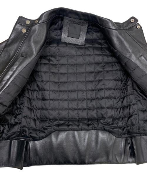 GIVENCHY（ジバンシィ）GIVENCHY (ジバンシィ) メタルディテール レザー ライダースジャケット ブラック サイズ:44の古着・服飾アイテム
