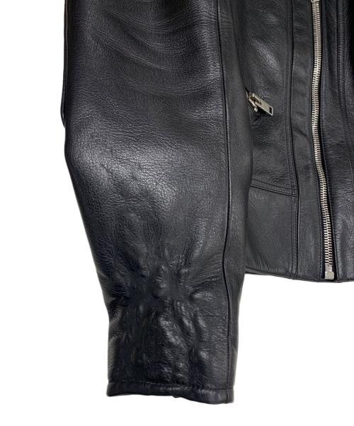 GIVENCHY（ジバンシィ）GIVENCHY (ジバンシィ) メタルディテール レザー ライダースジャケット ブラック サイズ:44の古着・服飾アイテム