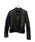 GIVENCHY（ジバンシィ）の古着「メタルディテール レザー ライダースジャケット」｜ブラック