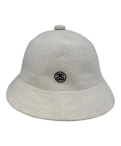 KANGOL（カンゴール）KANGOL (カンゴール) stussy (ステューシー) KANGOL×stussyハット アイボリー サイズ:XLの古着・服飾アイテム