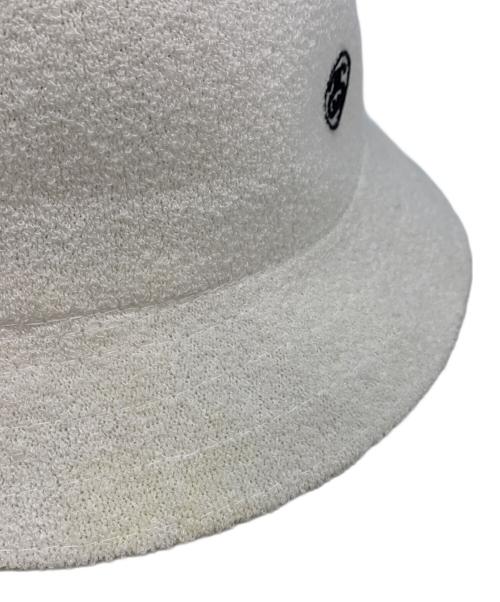 KANGOL（カンゴール）KANGOL (カンゴール) stussy (ステューシー) KANGOL×stussyハット アイボリー サイズ:XLの古着・服飾アイテム