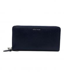 COLE HAAN（コールハーン）の古着「コンチネンタル ウォレット」｜ネイビー
