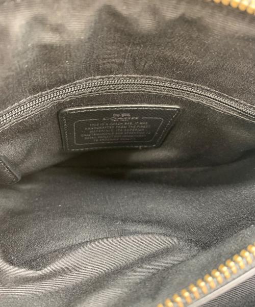 COACH（コーチ）COACH (コーチ) フローラル 2way ハンドバッグ  ブラック×レッドの古着・服飾アイテム