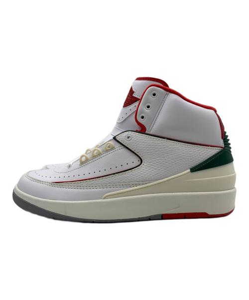 NIKE（ナイキ）NIKE (ナイキ) AIR JORDAN 2 RETRO ホワイト×レッド×グリーン サイズ:27.5 未使用品の古着・服飾アイテム