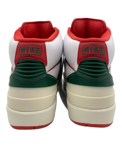 NIKE（ナイキ）NIKE (ナイキ) AIR JORDAN 2 RETRO ホワイト×レッド×グリーン サイズ:27.5 未使用品の古着・服飾アイテム