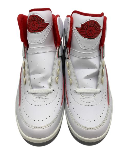 NIKE（ナイキ）NIKE (ナイキ) AIR JORDAN 2 RETRO ホワイト×レッド×グリーン サイズ:27.5 未使用品の古着・服飾アイテム