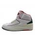 NIKE (ナイキ) AIR JORDAN 2 RETRO ホワイト×レッド×グリーン サイズ:27.5 未使用品：15000円