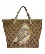 GUCCIグッチ）の古着「チルドレンズ ZOO パパガッロ ミニトート」｜ベージュ