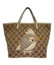 GUCCI（グッチ）の古着「チルドレンズ ZOO パパガッロ ミニトート」｜ベージュ