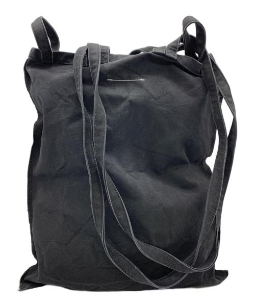 MM6 Maison Margiela（エムエムシックスメゾンマルジェラ）MM6 Maison Margiela (エムエムシックスメゾンマルジェラ) ダブルハンドルトートバッグ ブラックの古着・服飾アイテム