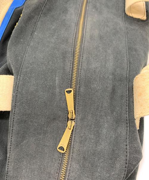 Rugby Ralph Lauren（ラグビーラルフローレン）Rugby Ralph Lauren (ラグビーラルフローレン) ボストンバッグ ブラック×ブルーの古着・服飾アイテム