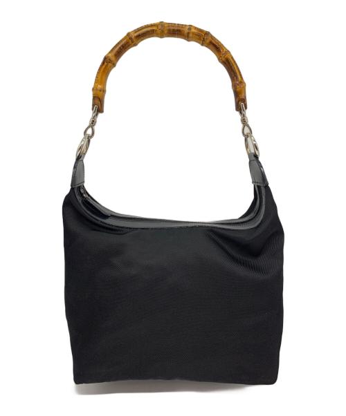 GUCCI（グッチ）GUCCI (グッチ) バンブーショルダーバッグ ブラックの古着・服飾アイテム