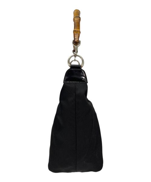 GUCCI（グッチ）GUCCI (グッチ) バンブーショルダーバッグ ブラックの古着・服飾アイテム