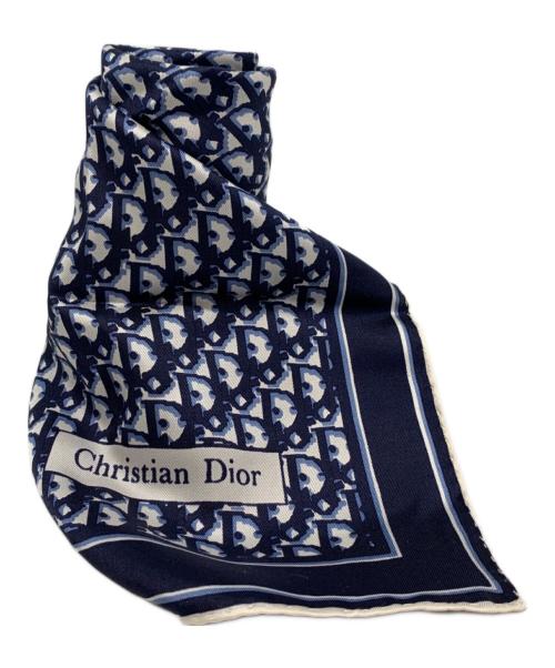 Christian Dior（クリスチャン ディオール）Christian Dior (クリスチャン ディオール) トロッタースカーフ ネイビーの古着・服飾アイテム