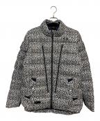 OAKLEYオークリー）の古着「SKULL  EXQUISITE DOWN JACKET」｜ホワイト×ブラック