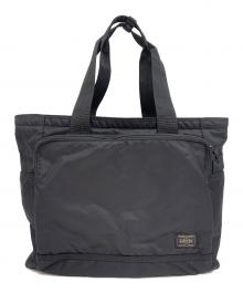 PORTER（ポーター）の古着「フラッシュトートバッグ」｜ブラック