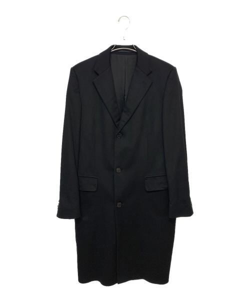 BOSS HUGO BOSS（ボス ヒューゴボス）BOSS HUGO BOSS (ボス ヒューゴボス) カシミヤコート ブラック サイズ:UK50の古着・服飾アイテム