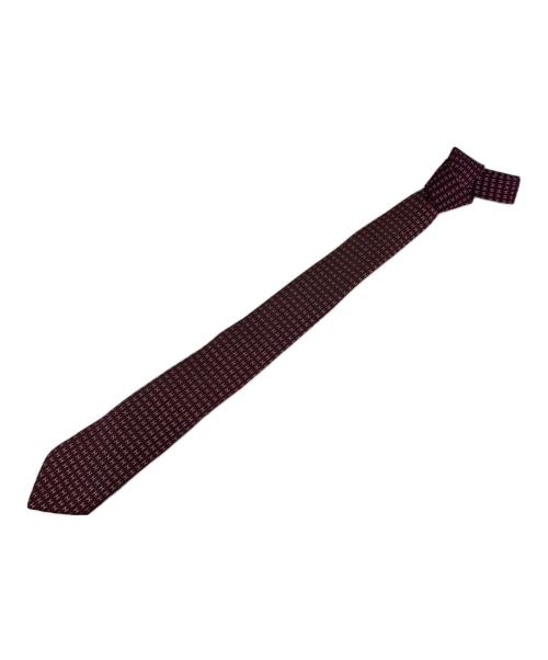 HERMES（エルメス）HERMES (エルメス) Hロゴネクタイ パープル サイズ:表記無しの古着・服飾アイテム