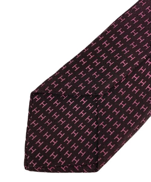 HERMES（エルメス）HERMES (エルメス) Hロゴネクタイ パープル サイズ:表記無しの古着・服飾アイテム