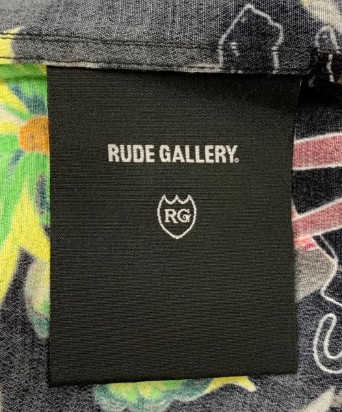 RUDE GALLERY（ルードギャラリー）RUDE GALLERY (ルードギャラリー) BLACK PANTHER CAFE ALOHA SHIRT ブラック サイズ:3の古着・服飾アイテム