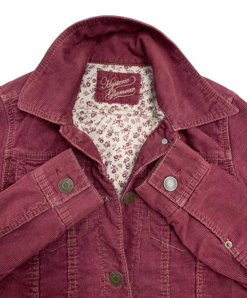 Hysteric Glamour（ヒステリックグラマー）Hysteric Glamour (ヒステリックグラマー) コーデュロイジャケット ピンク サイズ:FREEの古着・服飾アイテム